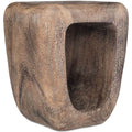 Sgabello decorativo Loophole finitura sbiancata ld3761133