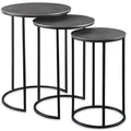 Tavoli incastrabili Erik Set da 3, Nichel Antico tf4921792