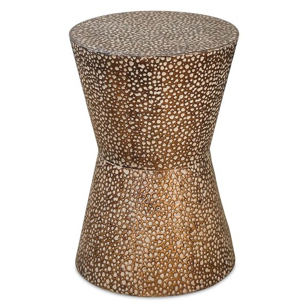 Tavolo decorativo Cutler in bronzo rame ti9559744