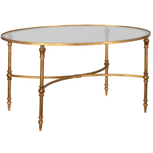 Tavolino da caffe Vitya finitura oro antico bx8988368